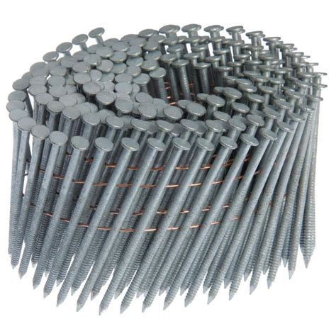 Grip-Rite 3 in. x 0.120 in. Exterior Galvanized Smooth Shank Wire Collated Framing Nails (2,500 ...