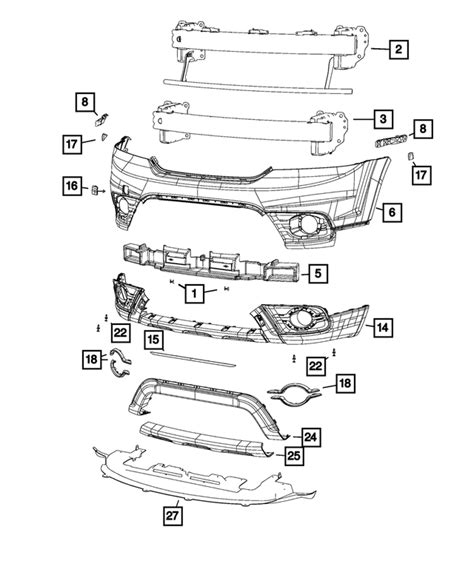 Front Bumper For 2016 Dodge Journey