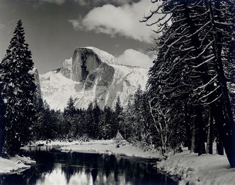 ANSEL ADAMS (1902-1984) , Half-Dome, Merced River, Winter, Yosemite, 1938 | Christie's