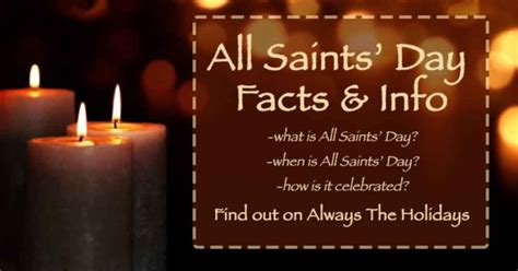 What is All Saints' Day? When is All Saints' Day? - An All Saints' Day ...