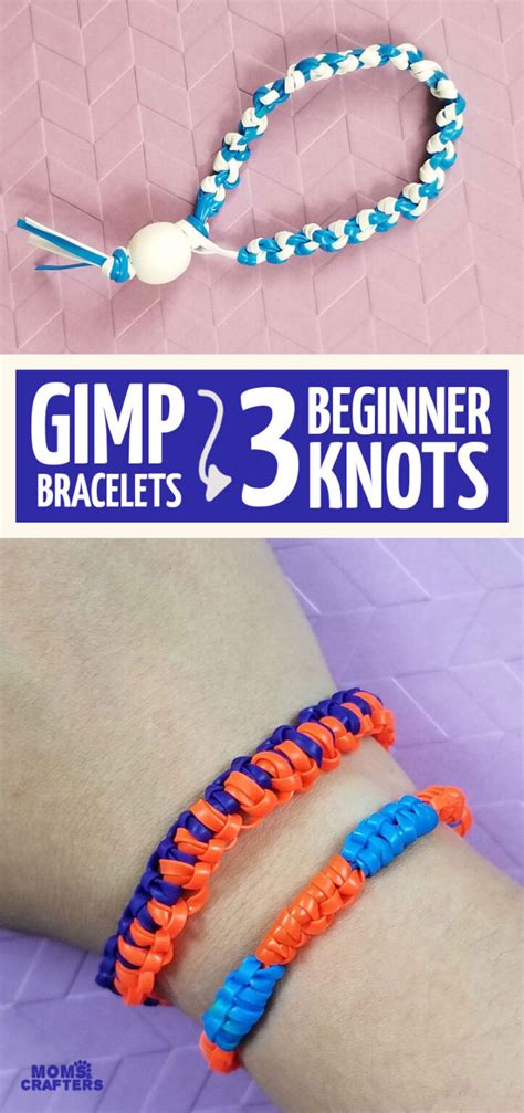 How to Make a Gimp bracelet 3 Ways * Moms and Crafters