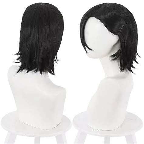 Junpei Yoshino Black Wig for Men's and Women's Children's Cosplay ...