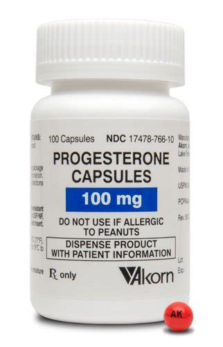 Progesterone 100 Mg Caps 100 By Akorn Pharma.