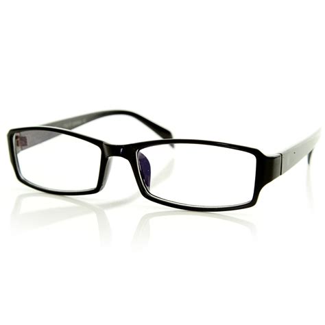 Optical RX Rectangular Basic Frame Clear Lens Glasses - zeroUV