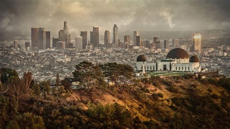griffith observatory #cityscape los angeles #skyline united states #metropolis #skyscrapers # ...