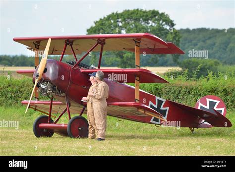 Fokker DR1 Fokker Triplane - "The Red Baron Stock Photo - Alamy