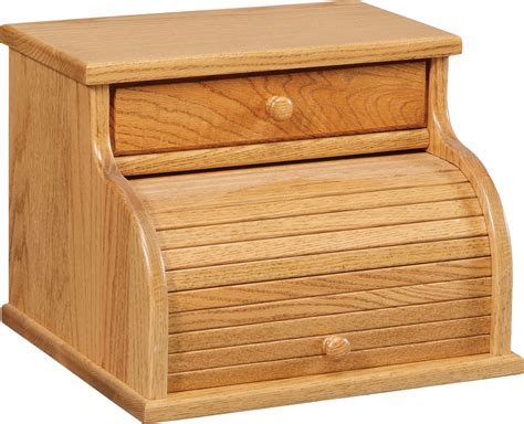 Amish Roll Top Bread Box. Four Seasons Furnishings - Handmade Amish ...