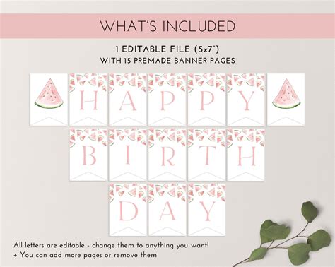 Happy Birthday Banner Printable Happy 1st Birthday Banner - Etsy