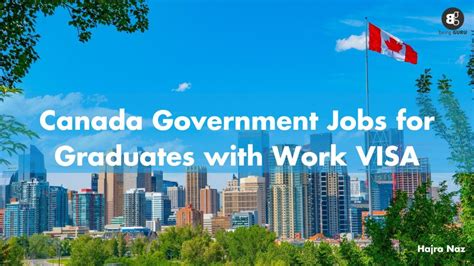 Canada Government Jobs for Graduates with Work VISA