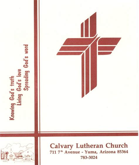 Weekly Bulletins – Calvary Lutheran Church