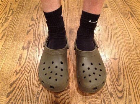 Why do people wear crocs and socks? - Quora