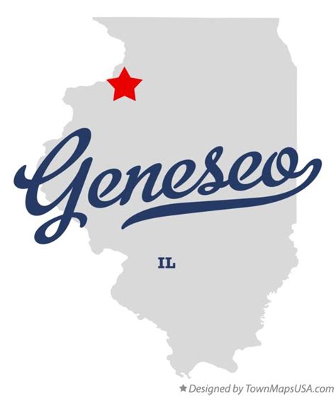 Map of Geneseo, IL, Illinois