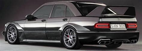 Mercedes 190E EVO II Gets Digital Revamp With New AMG Parts | Carscoops