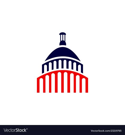 Capitol dome logo dome logo Royalty Free Vector Image