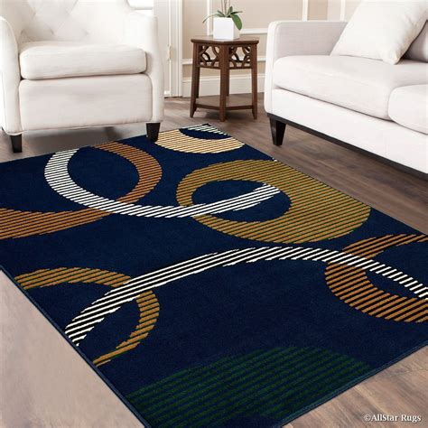 Allstar Blue Area Rug. Contemporary. Abstract. Traditional. Geometric ...