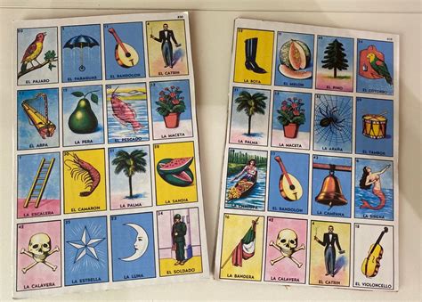 Mexican Loteria Cards for Print ONLY 60 Count - Etsy