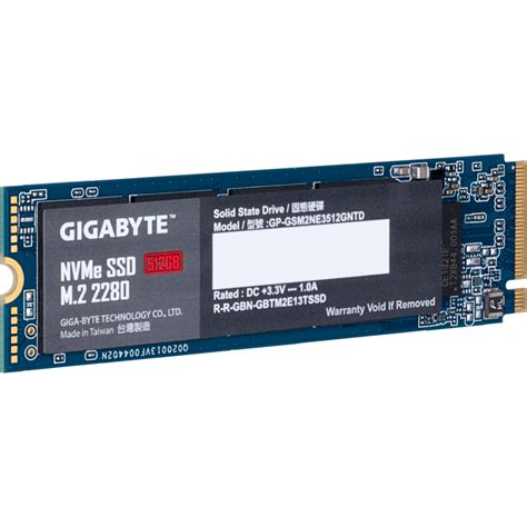 GIGABYTE SSD NVMe 512GB M.2 2280 - IT Direct