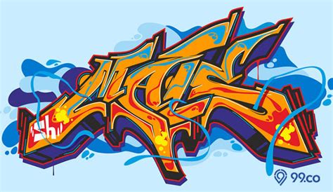 Kumpulan Gambar Grafiti Nama Keren dan Cara Membuatnya