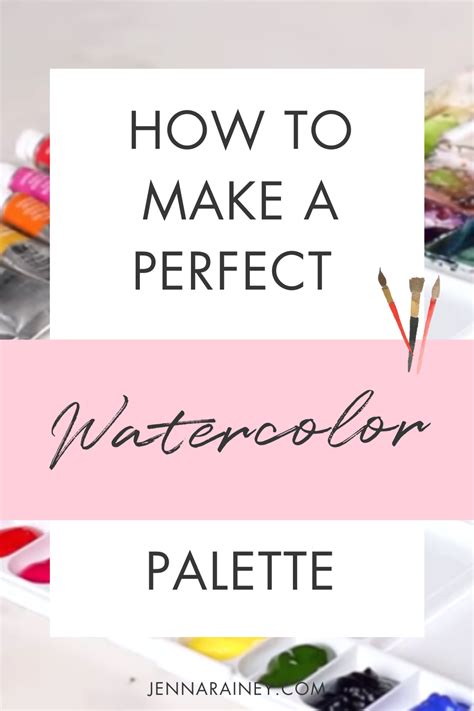 How to set up a watercolor palette – Artofit