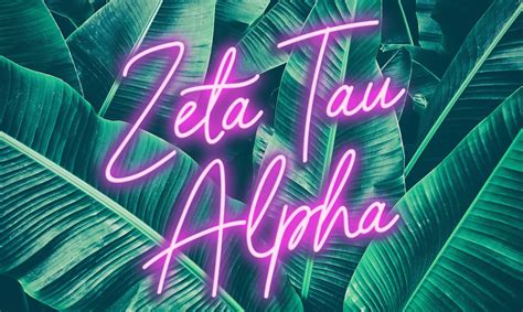 Zeta Tau Alpha Neon Palm Flag – SororityShop