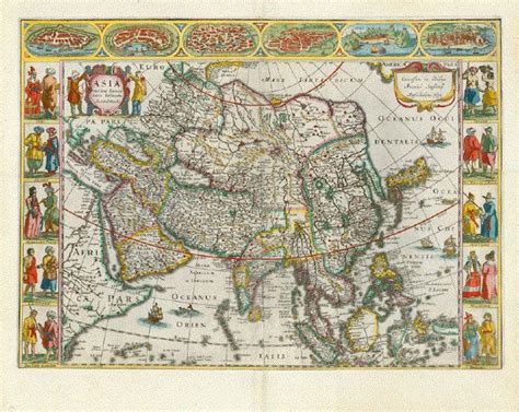 Antique Maps of Asia | Asia map, Antique maps, Map