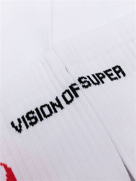 Vision Of Super logo-print Socks - Farfetch