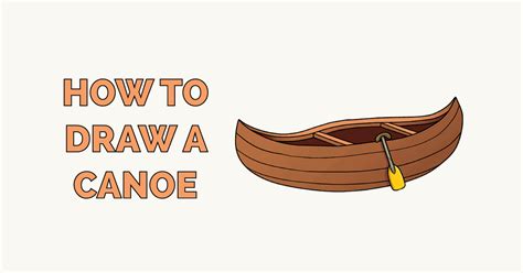 How to Draw a Canoe - Really Easy Drawing Tutorial | Drawing tutorial ...