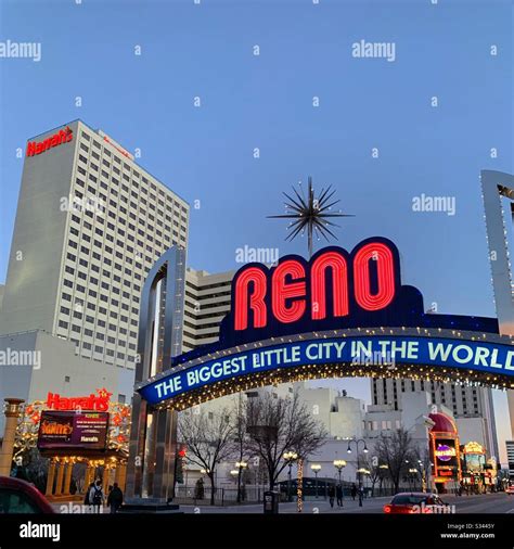 Reno Arch, Downtown Reno, Nevada, United States Stock Photo - Alamy