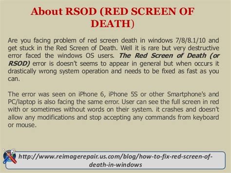 FIX: RSOD Red Screen Of Death in Windows 7/8/8.1/10