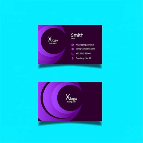 Premium Vector | Proffesional name card template