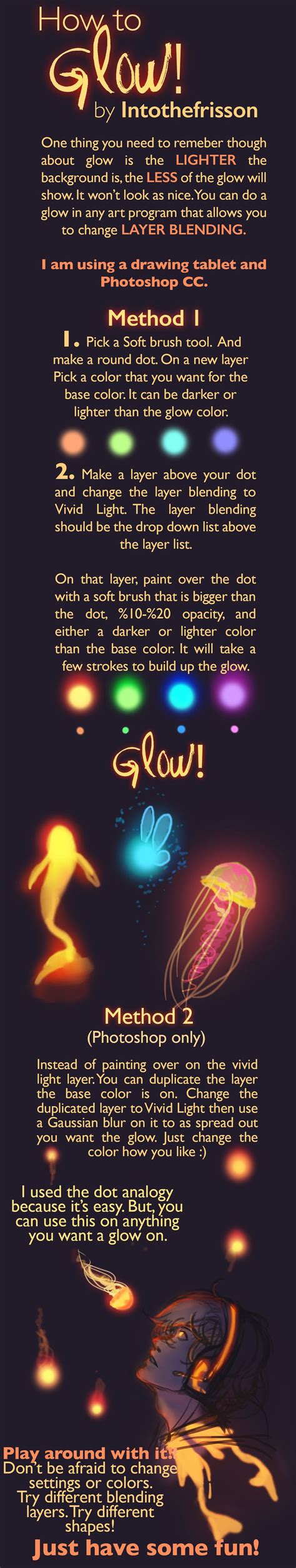 How to Glow! Tutorial on Glowing | Digital painting tutorials, Digital art tutorial, Drawing tips