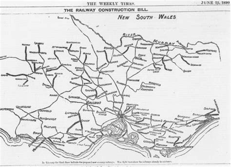 Photograph, Map showing Victoria's proposed railway system, 1890