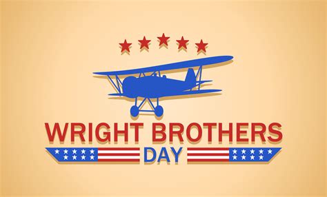 Wright Brothers Day theme. Vector illustration. Suitable for Poster ...