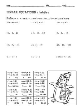 31 Standard Form Of A Linear Equation Worksheet - support worksheet