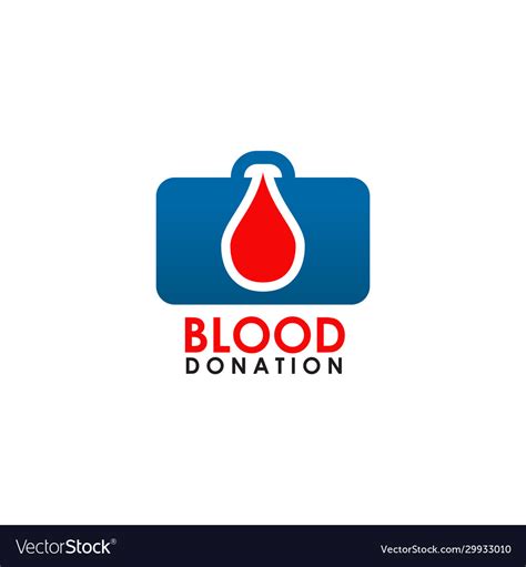 Blood icon logo design template Royalty Free Vector Image