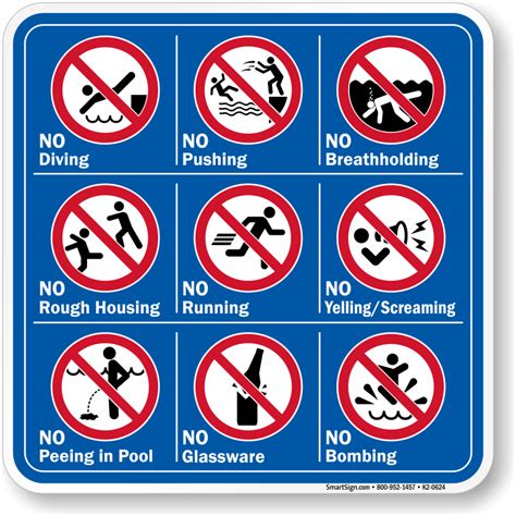 Pool Rules Signs | Free Shipping