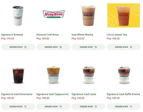 Krispy Kreme Menu Philippines & Updated Prices 2024