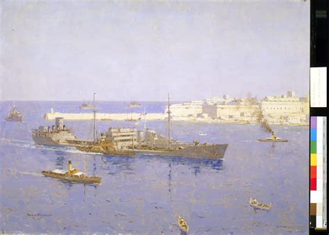 The 'Ohio' entering Malta, 14 August 1942 | Royal Museums Greenwich