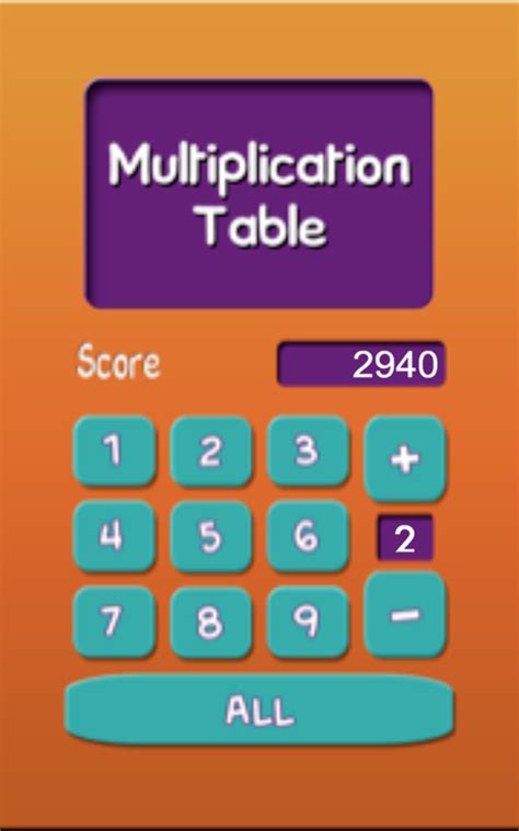 Multiplication Table App