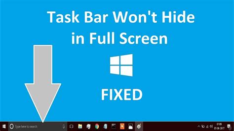 Windows 10 taskbar on fullscreen - rtsmu