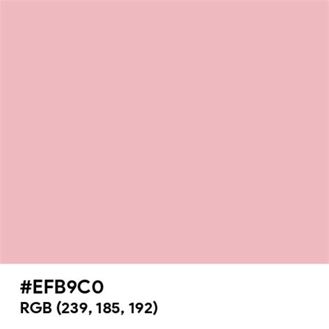 Pastel Pink (RAL Design) color hex code is #EFB9C0