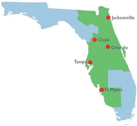 Middle District Of Florida Map | map of interstate