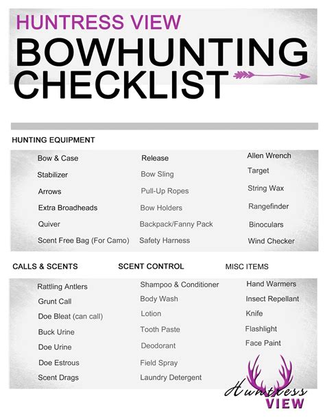 Huntress View: Bow Hunting Gear Checklist for Women Hunters