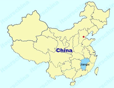 Jiangxi Map, Map of China, Jiangxi Province Maps