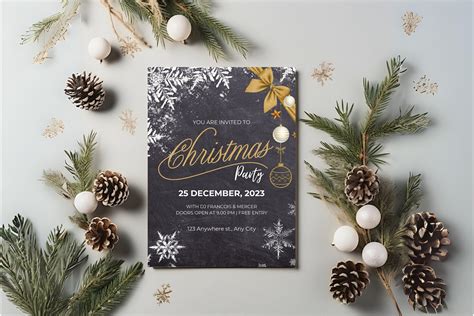 Christmas Invitation Canva Template Graphic by Digital Emporium ...