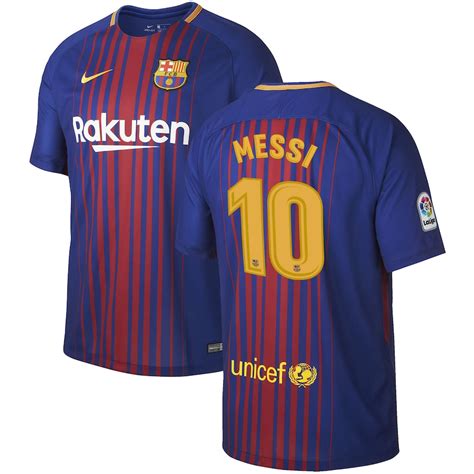 Nike Lionel Messi Barcelona Royal 2017/18 Home Stadium Replica Jersey