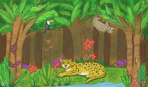 Jungle Drawing For Kids