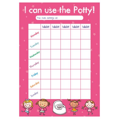 Potty Training Reward Chart Printable