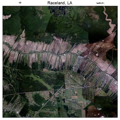 Aerial Photography Map of Raceland, LA Louisiana