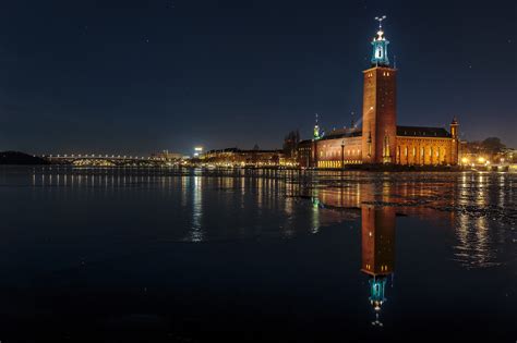 Stockholm, Sweden, Houses, Rivers, Bridges, Night, Street lights, HD Wallpaper | Rare Gallery